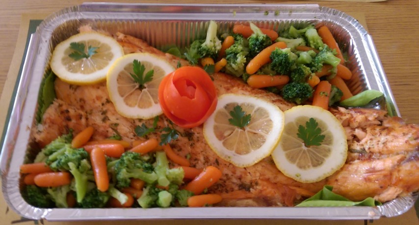 Comanda Somon la Cuptor cu Legume