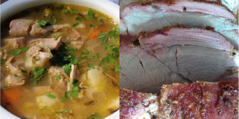 Meniu Ciorba de Curcan si Friptura de Porc la Cuptor