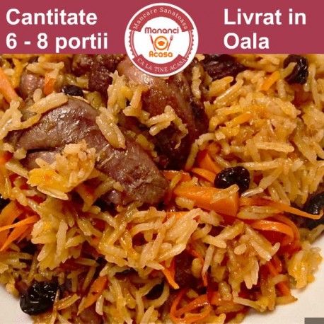 Pilaf de Miel cu Stafide si Migdale