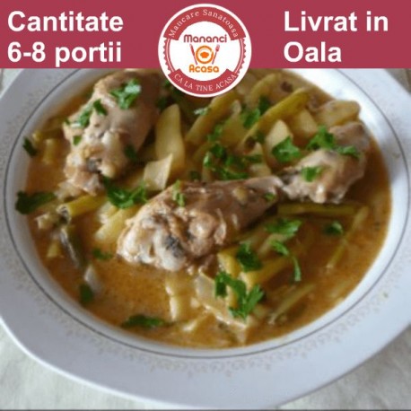 Comanda Mancare de fasole verde cu carne de pui