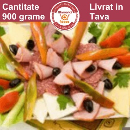 Platou Rece – Mezeluri, Brânzeturi și Legume Proaspete