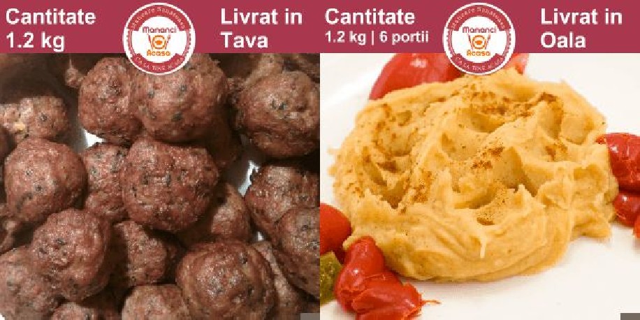 Meniu Chiftele de Porc si Fasole Batuta