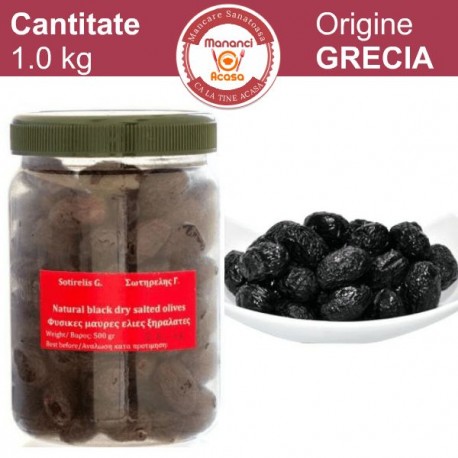 Masline negre uscate din Thassos 1 kg