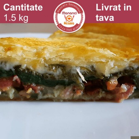 Placinta cu Bacon, Spanac si Branza